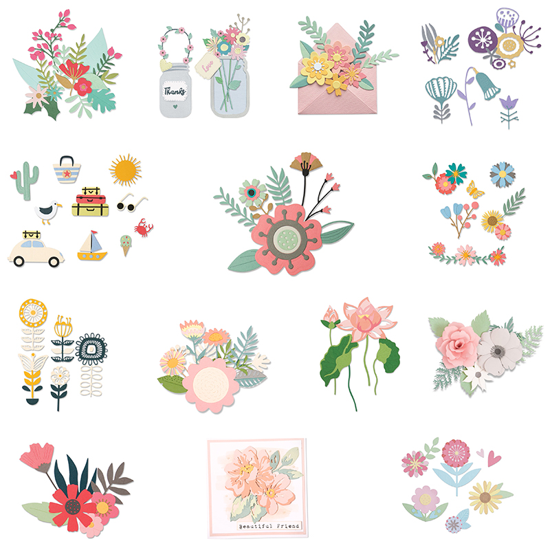 Florist Supply Bulk - Neuankömmling Frühlingsblume Rose Metall-Stanzformen für 2025,
