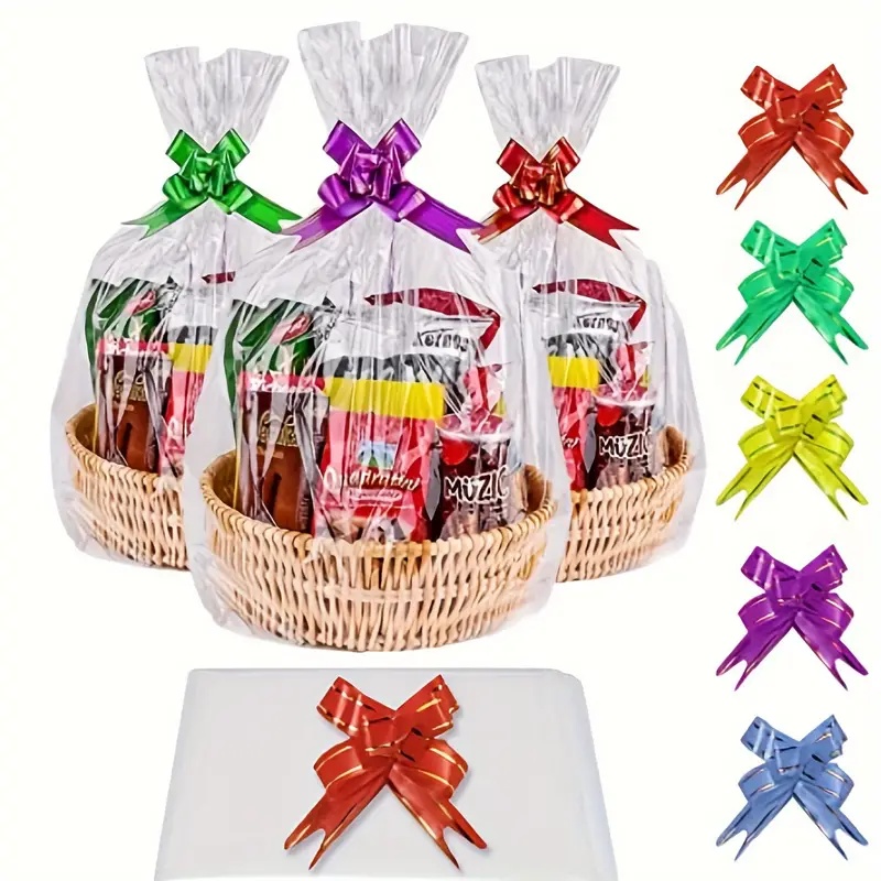 Cellophane Wrap Clear - 20/50 Stück große, durchsichtige Zellophanbeutel mit