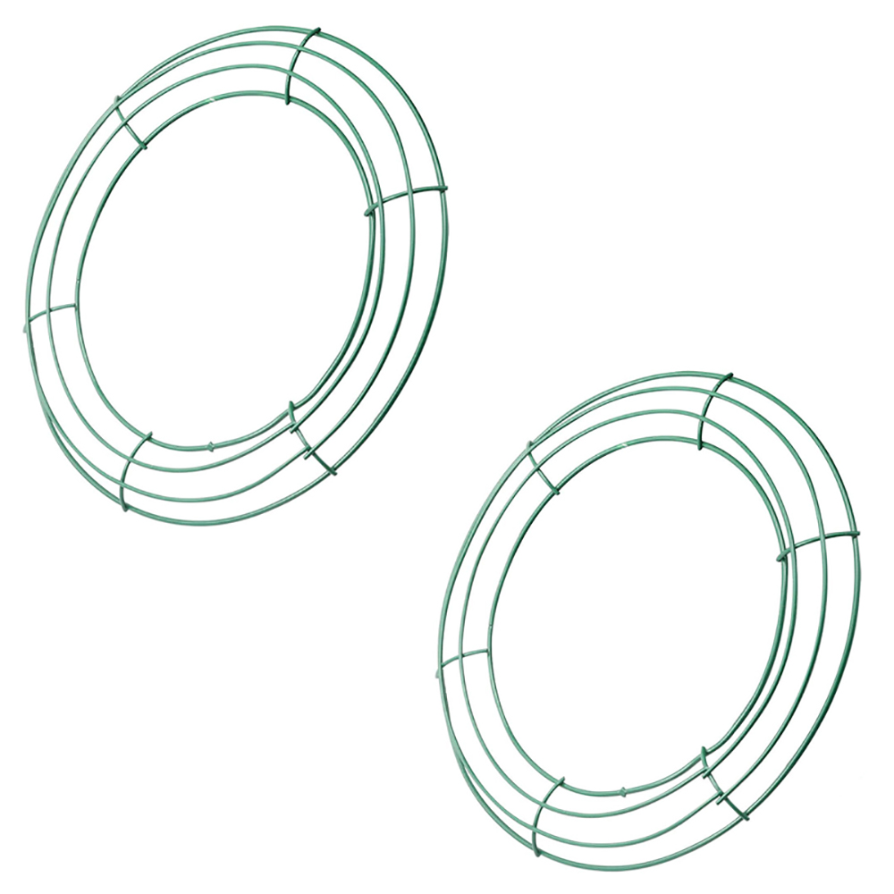 Wreath Form Wire - A27F-14 Zoll Draht-Kranzrahmen Metall Runde Kranzform