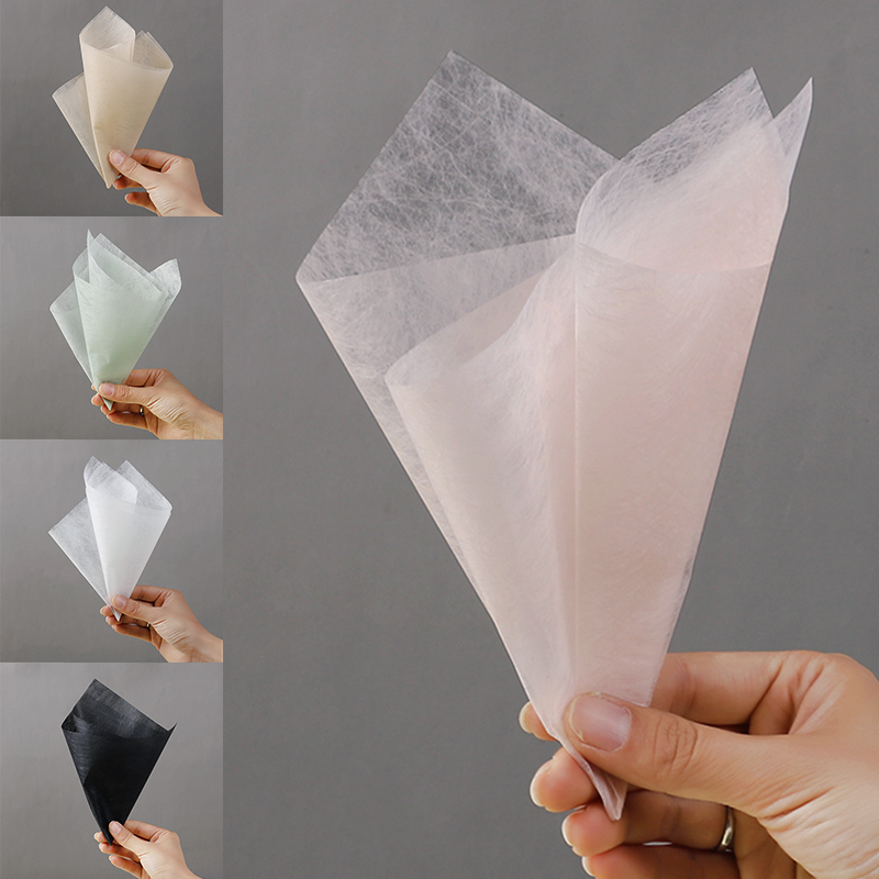Flower Wrap Kraft - 40 Stück koreanisches Blumen-Geschenkpapier, Blumenstrauß, Verpackungsmaterial