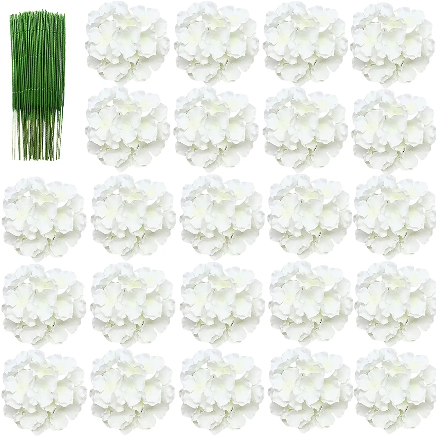 Florist Supply Bulk - 8 Zoll Große Seidenhortensienköpfe Künstliche Blumenköpfe