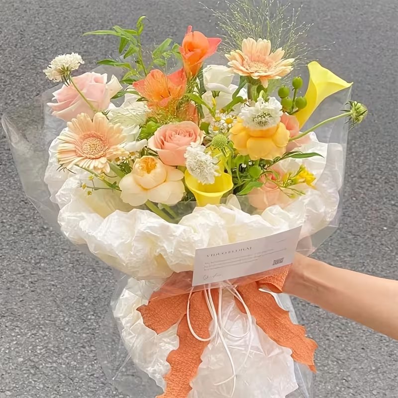 Cellophane Wrap Clear - 1/2 Stück transparente Cellophanfolie – transparente