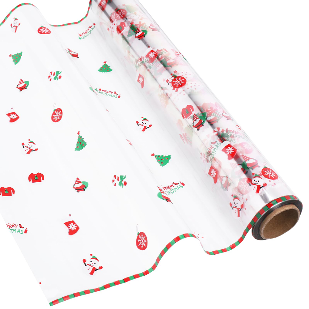 Cellophane Wrap Clear - 1 Rolle Weihnachts-Zellophan-Wickel, 100 Fuß x