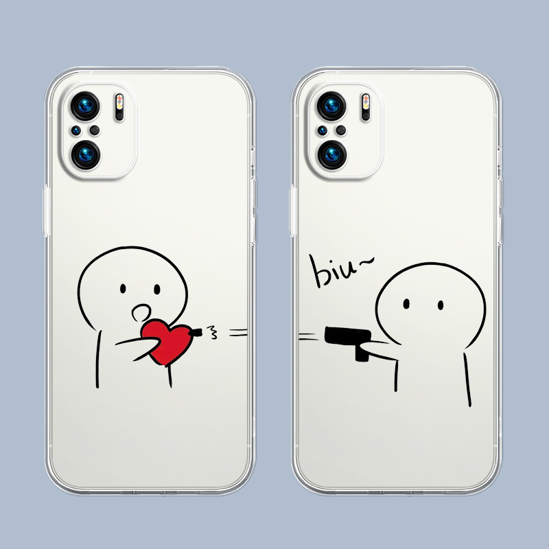 Cellophane Wrap Clear - Niedliche Mittelfinger-Handyhülle für Xiaomi Redmi Note