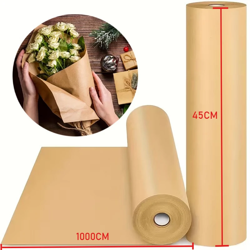 Flower Wrap Kraft - 45 cm x 1000 cm braune