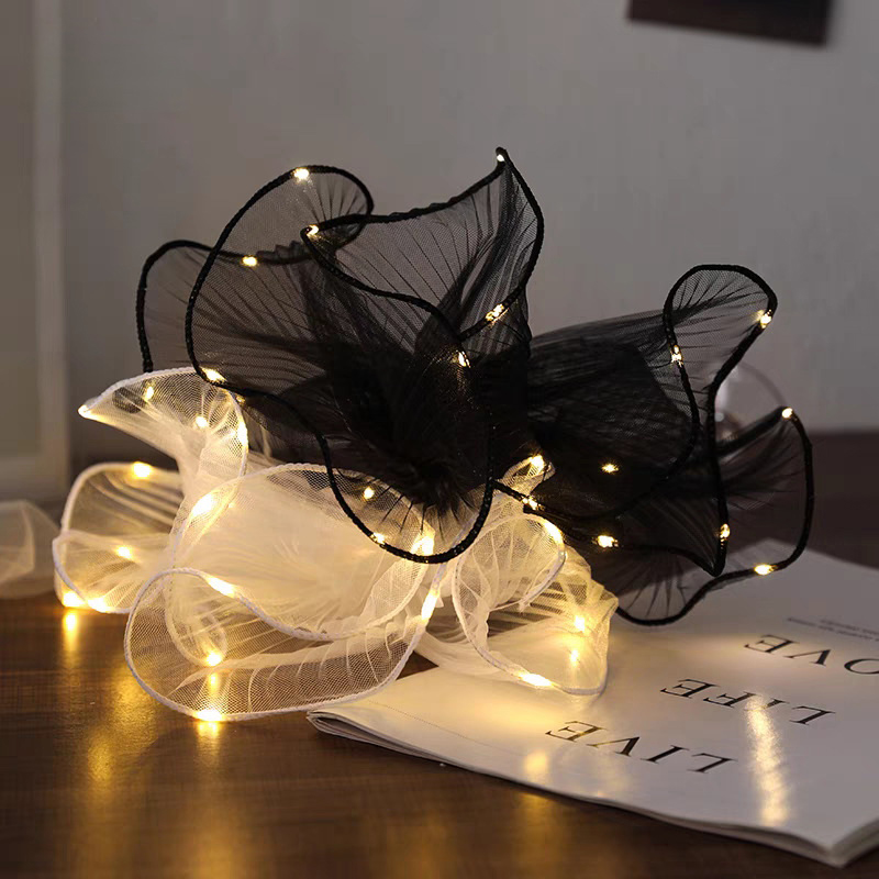 Flower Wrap Kraft - 1Pcs LED Blume Geschenkpapier Mit Lichter