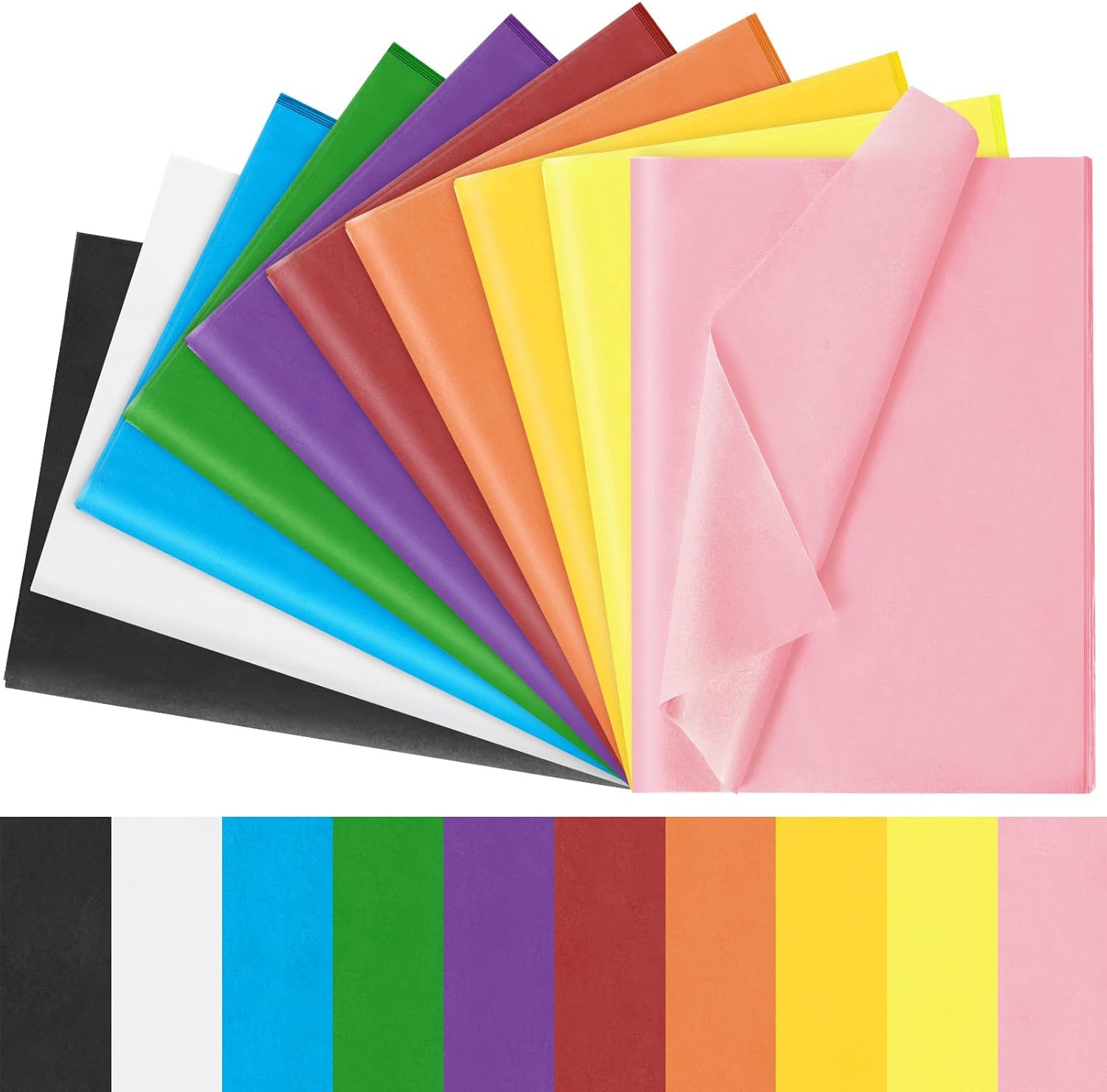 Flower Wrap Kraft - 10 Stücke 50*66 cm Farbe Seidenpapier