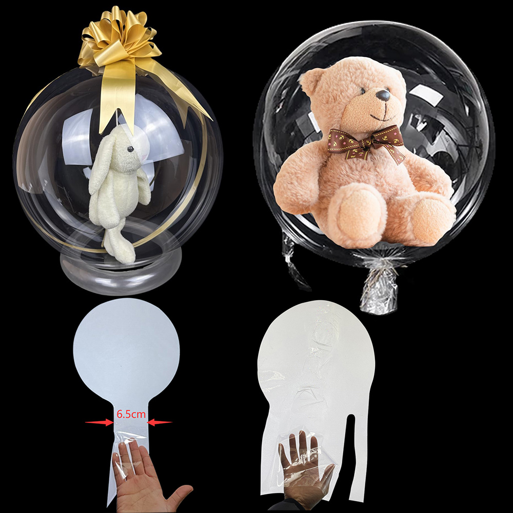 Cellophane Wrap Clear - Transparente Ballonfüllung mit Extra Breiter Öffnung