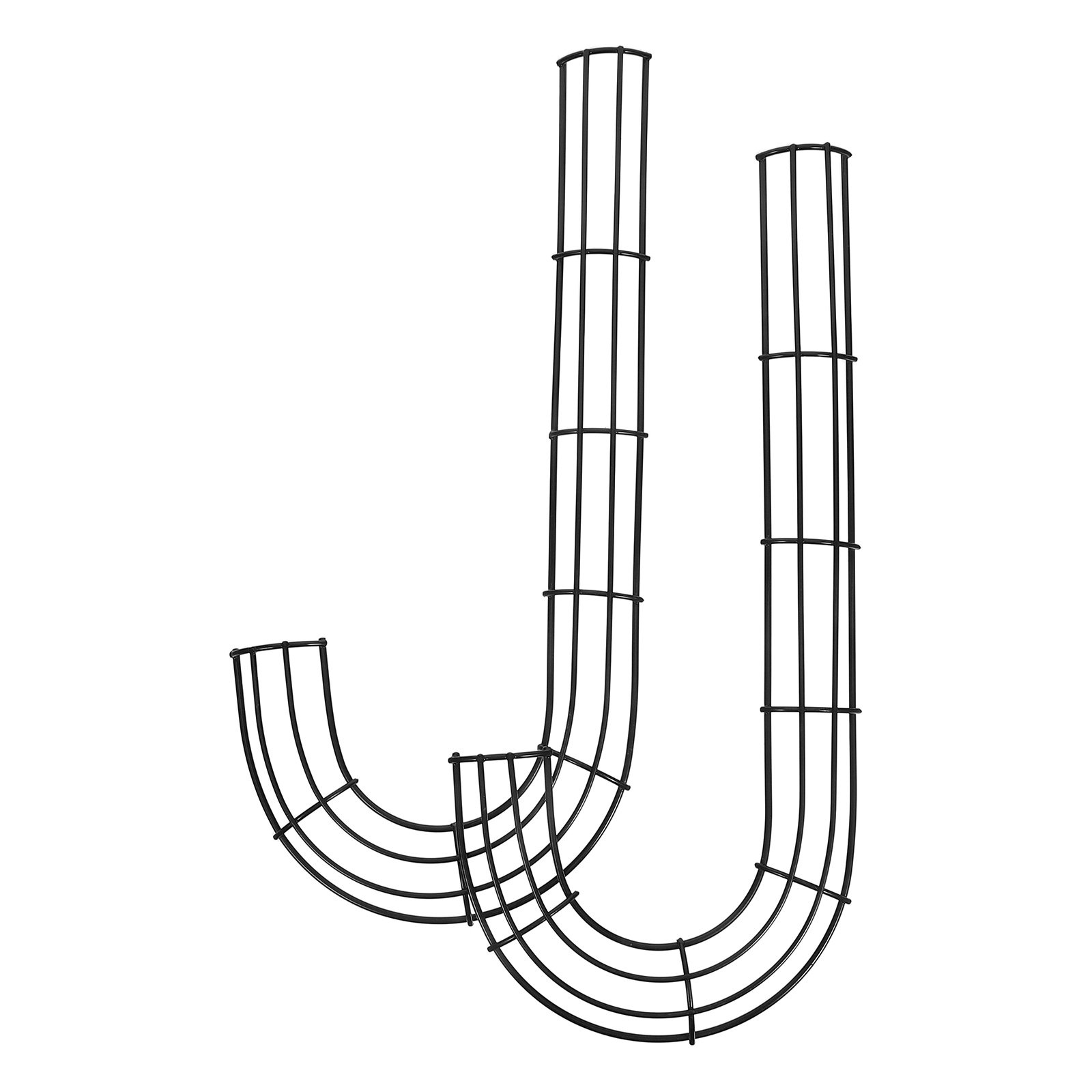 Wreath Form Wire - 2 Stück Weihnachts-J-Form Metall-Zuckerstangen-Kranzform Drahtreifen Blumenrahmen