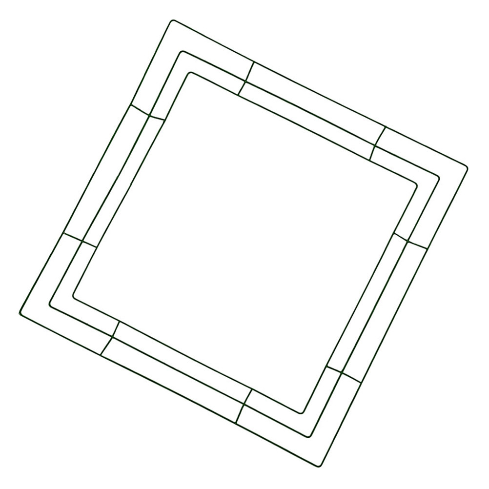 Quadratischer Metall-Drahtrahm – Wreath Form Wire Bewertung und Preis