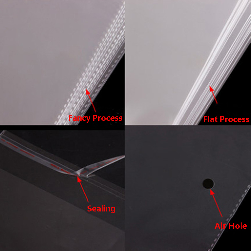 100 stücke Klar Kunststoff Tas – Cellophane Wrap Clear Bewertung und Preis