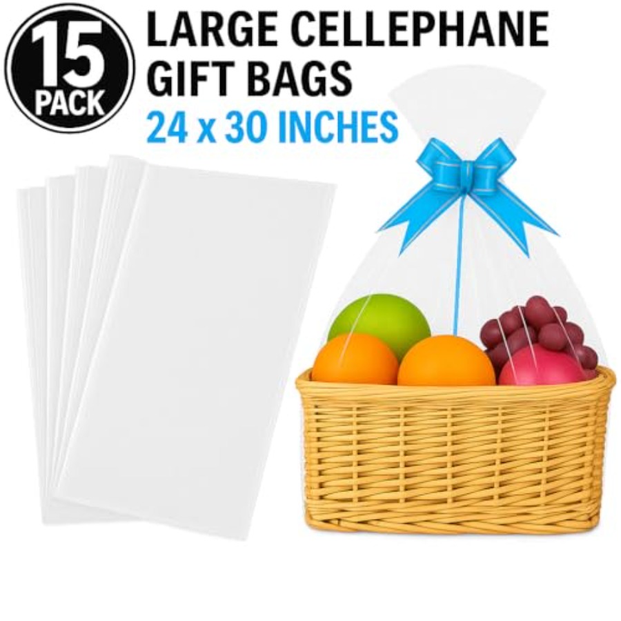 15er-Pack Große Transparente C – Cellophane Wrap Clear Bewertung und Preis