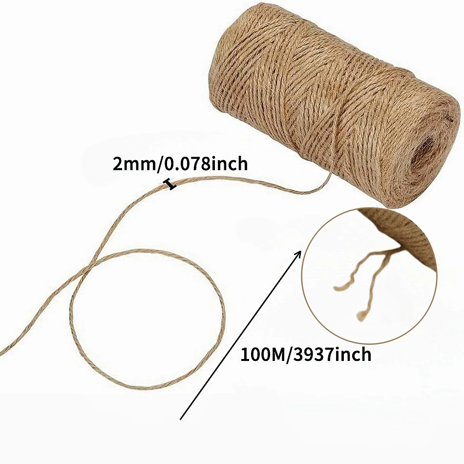 Natürlicher Juteseil 1mm 2mm 1 – Natural Florist Supply Bewertung und Preis