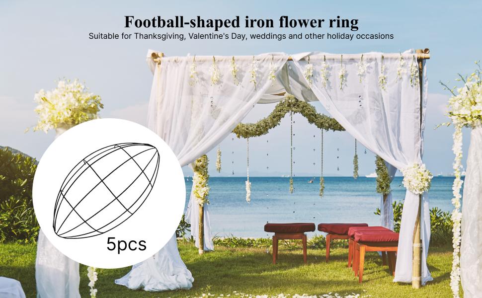 Fußball-Kranzrahmen aus Eisen, – Wreath Form Wire Bewertung und Preis