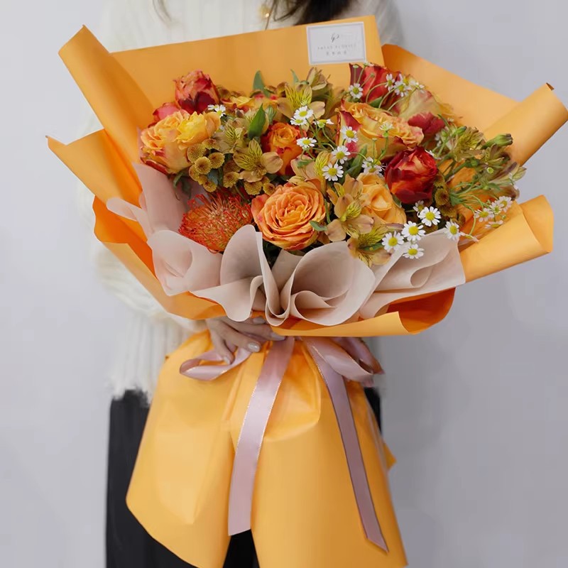 Einfarbiges Papier im koreanis – Flower Wrap Kraft Bewertung und Preis