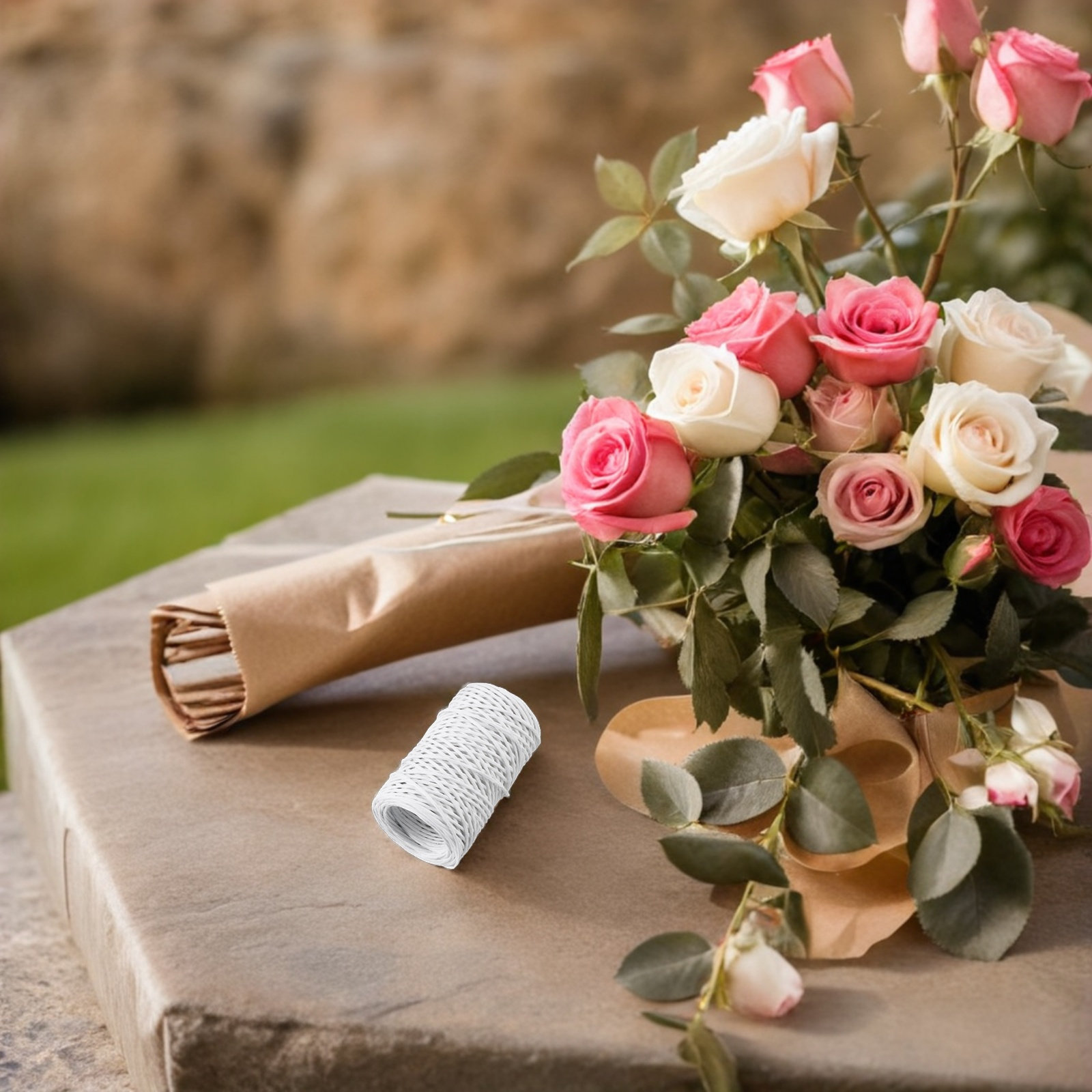 2 Rollen Blumen-Draht, Papieru – Wire Stem Florist Bewertung und Preis