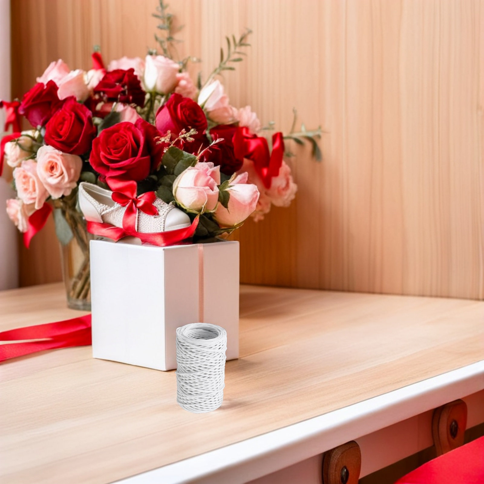2 Rollen Blumen-Draht, Papieru – Wire Stem Florist Bewertung und Preis