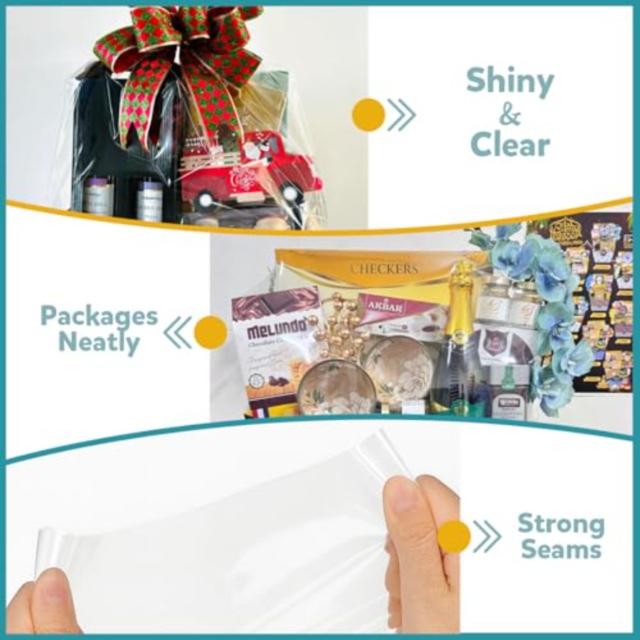 Schrumpffolienbeutel für Gesch – Cellophane Wrap Clear Bewertung und Preis