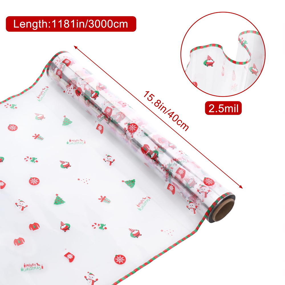 1 Rolle Weihnachts-Zellophan-W – Cellophane Wrap Clear Bewertung und Preis