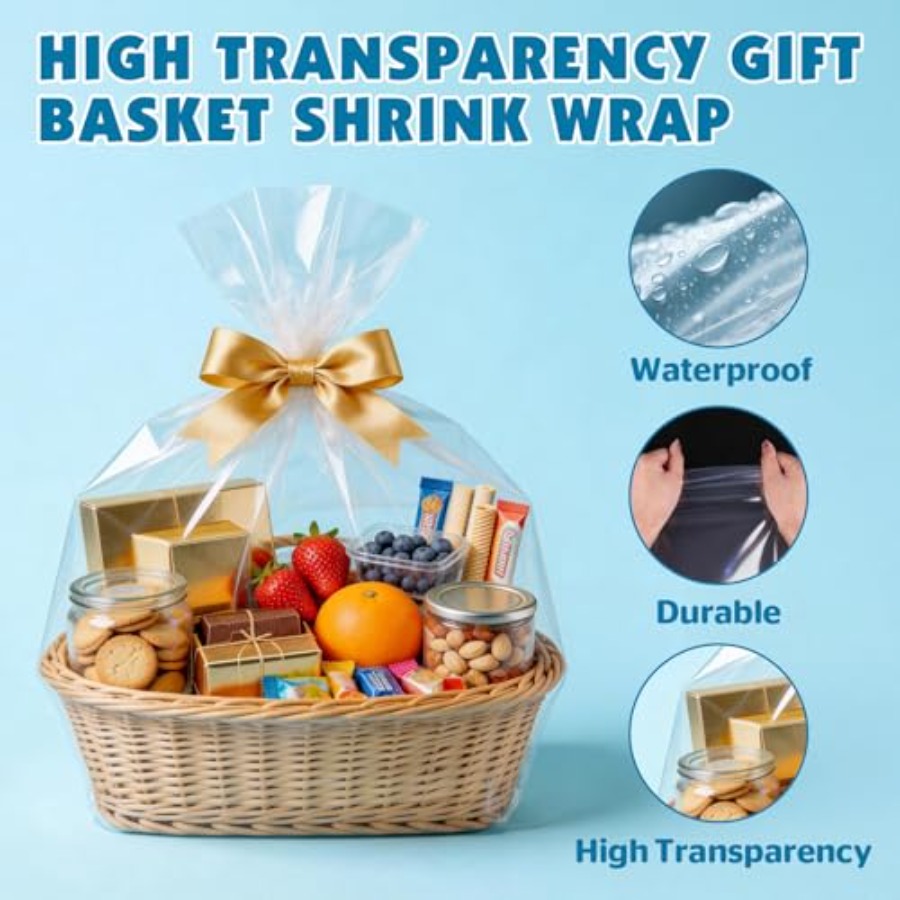 5 Stück extra große Schrumpffo – Cellophane Wrap Clear Bewertung und Preis