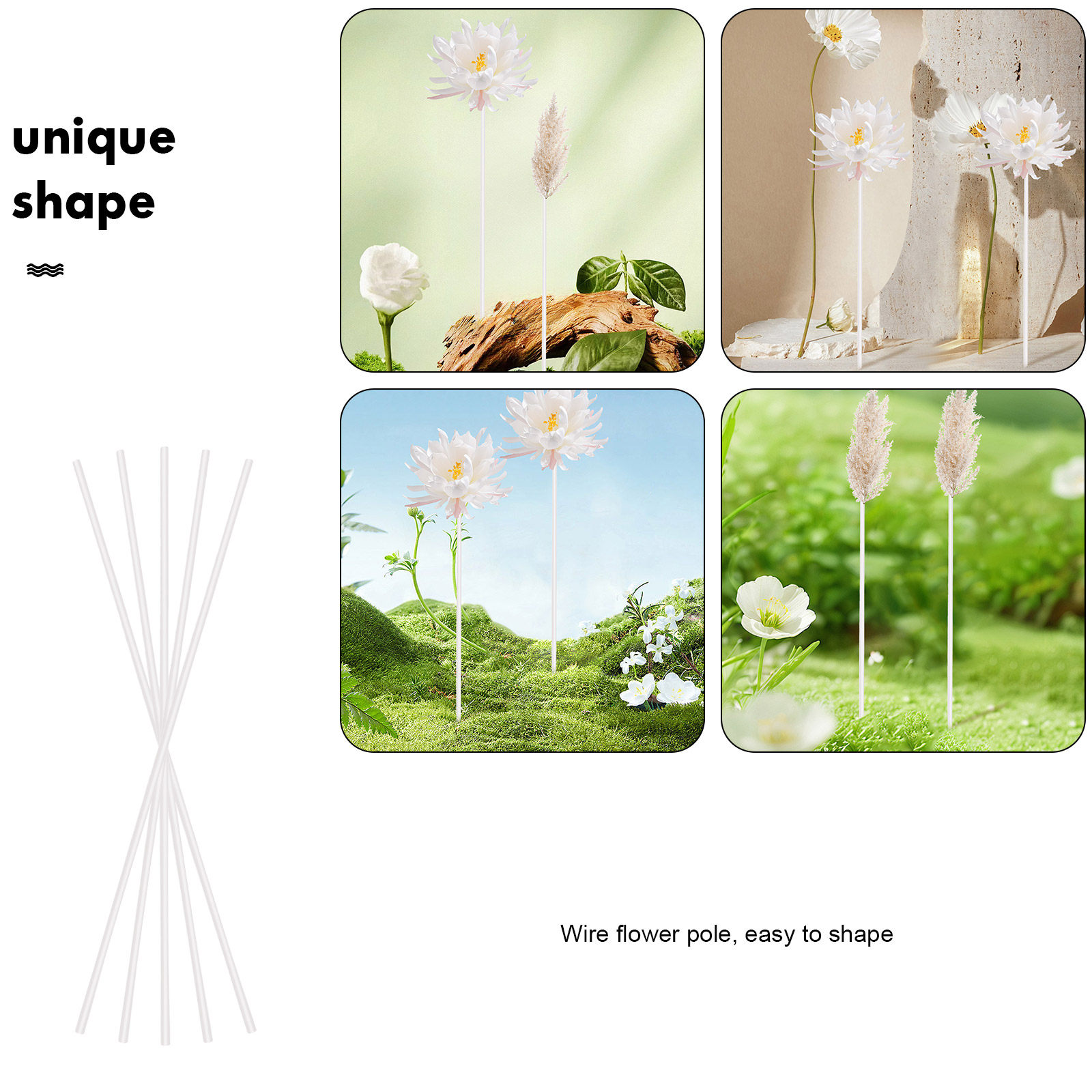 40 Stück dicke Blumenstiele au – Wire Stem Florist Bewertung und Preis