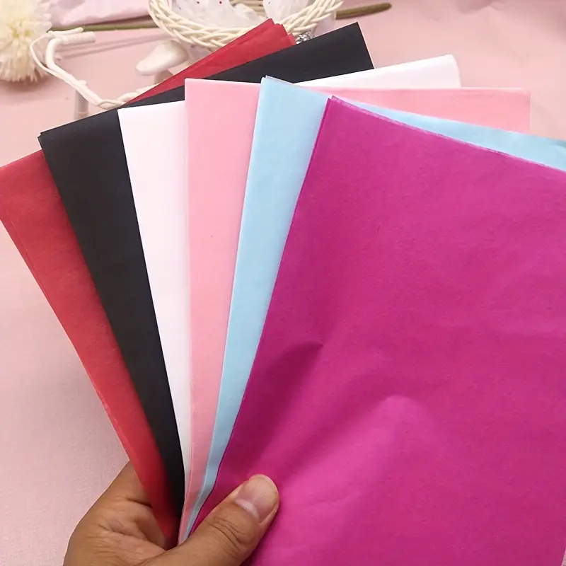 10 Stücke 50*66 cm Farbe Seide – Flower Wrap Kraft Bewertung und Preis