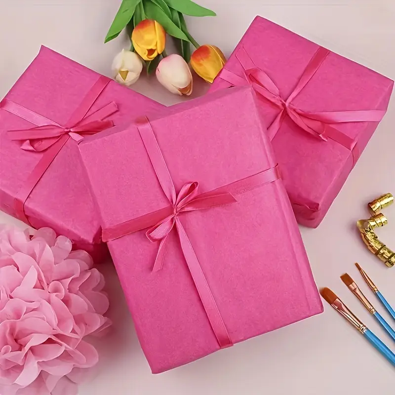 10 Stücke 50*66 cm Farbe Seide – Flower Wrap Kraft Bewertung und Preis