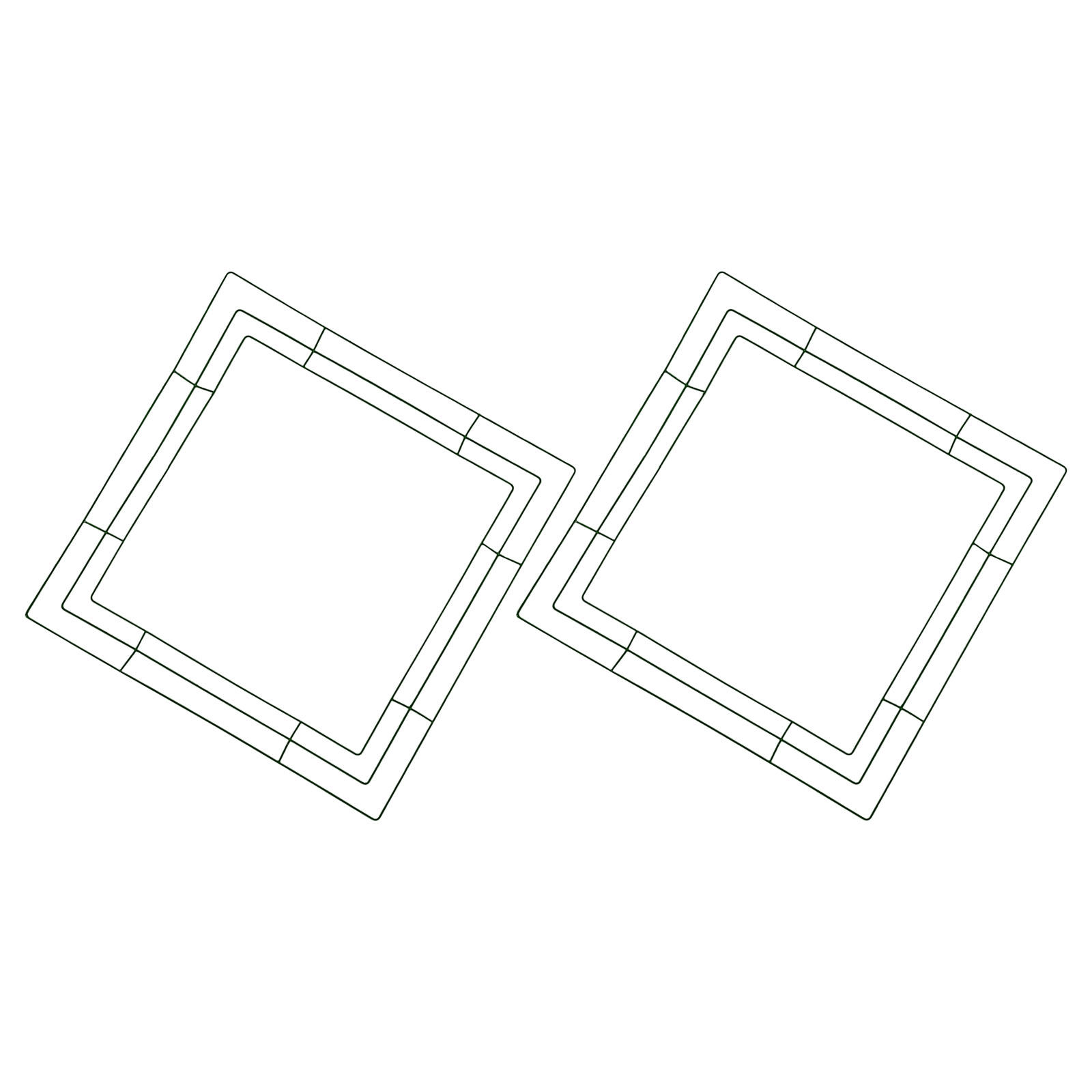 Quadratischer Kranzrahmen, Blu – Wreath Form Wire Bewertung und Preis