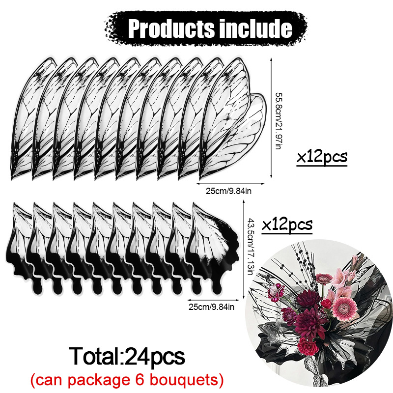 24 Stücke Schmetterlingsflügel – Flower Wrap Kraft Bewertung und Preis