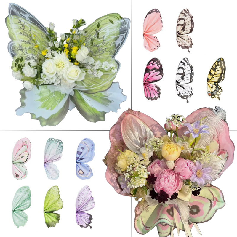 20 Stück Schmetterlingsflügelf – Flower Wrap Kraft Bewertung und Preis