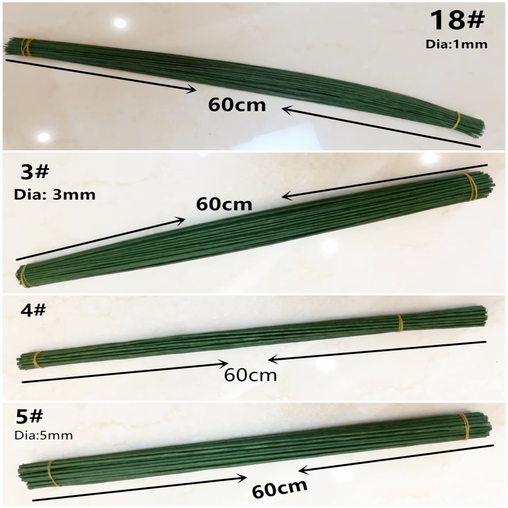 1mm 2/3/4/5mm 40/60cm Dunkelgr – Florist Supply Bulk Bewertung und Preis