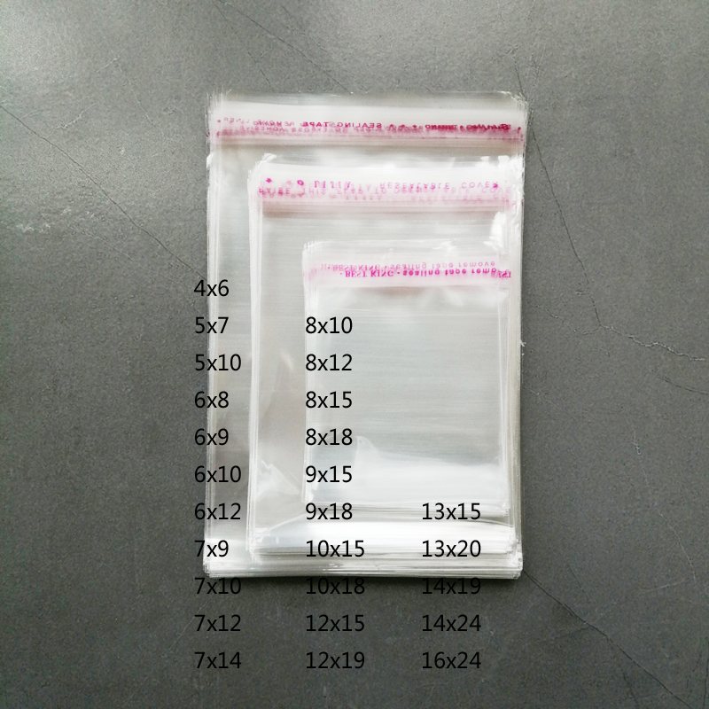 1000 stücke Transparent Tasche – Cellophane Wrap Clear Bewertung und Preis