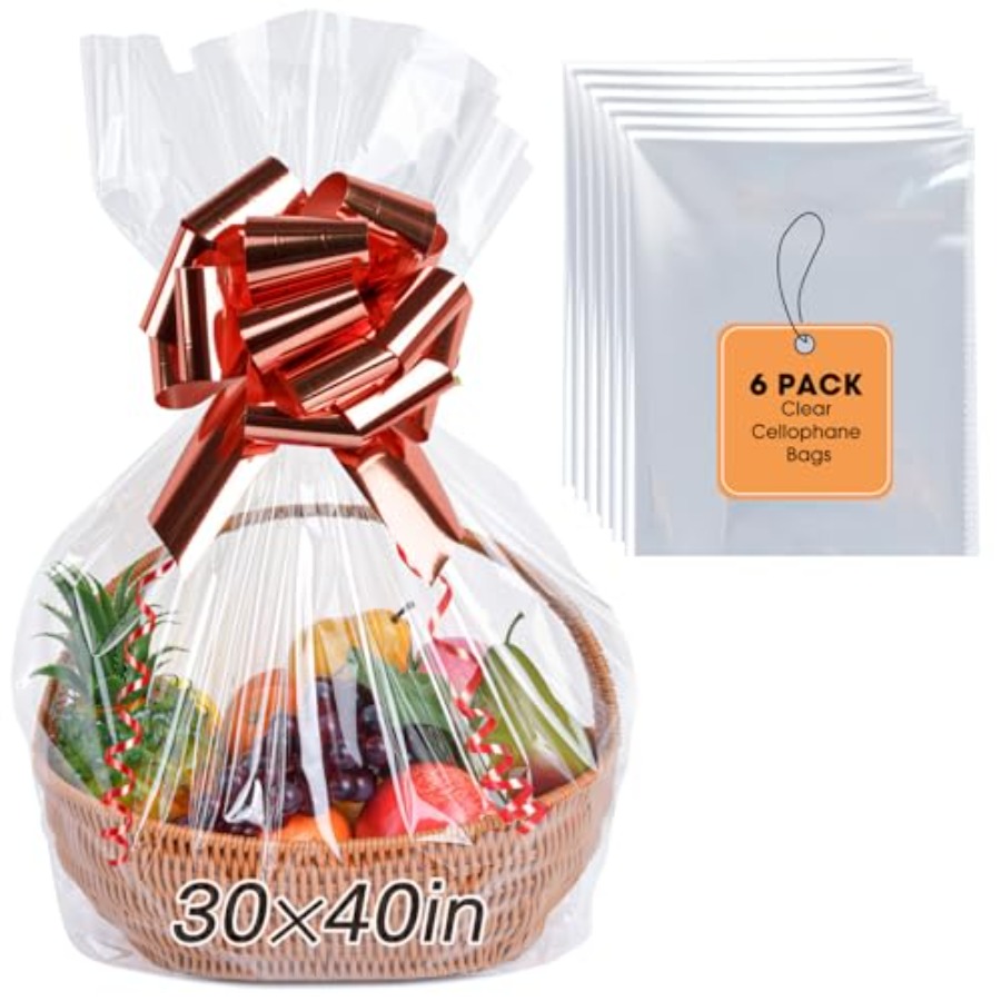 6 Stück extra große Cellophanb – Cellophane Wrap Clear Bewertung und Preis