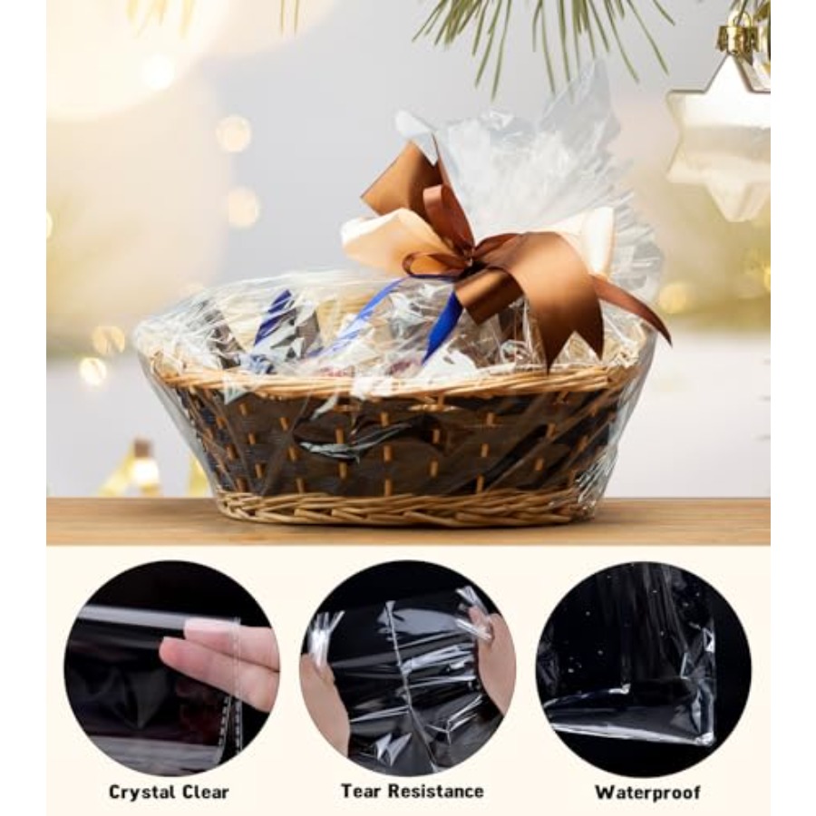 6 Stück extra große Cellophanb – Cellophane Wrap Clear Bewertung und Preis